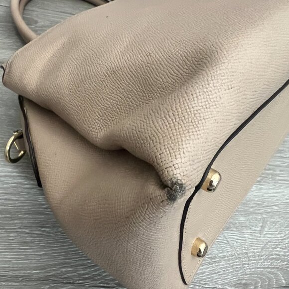 COACH LILLIE Taupe/Gold CARRYALL  Purse - Picture 4 of 8